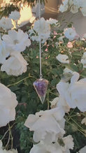 Load and play video in Gallery viewer, Amethyst Orgone Pendulum
